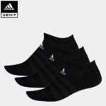 【公式】アディダス adidas 返品可 ジム・トレーニング クッション ローカット ソックス 3足組み [Cushioned Low-Cut Socks 3 Pairs] メンズ レディース アクセサリー ソックス・靴下 シューズインソックス 黒 ブラック DZ9385