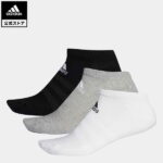 【公式】アディダス adidas 返品可 ジム・トレーニング クッション ローカット ソックス 3足組み [Cushioned Low-Cut Socks 3 Pairs] メンズ レディース アクセサリー ソックス・靴下 シューズインソックス グレー DZ9383