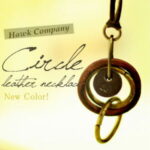 【HAWKCOMPANY】2Circleレザーネックレス【メール便A】(ファッション ネックレス ペンダント アクセサリー きれいめ カジュアル ホークカンパニー ネックレス ジュエリー レザー アンドイット and it レディース ネックレス 小物 かわいい)